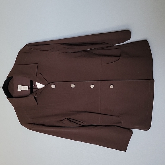 J.Jill Office Neutral stretch Dark Roast brown NWT size 8 jacket - Picture 1 of 9